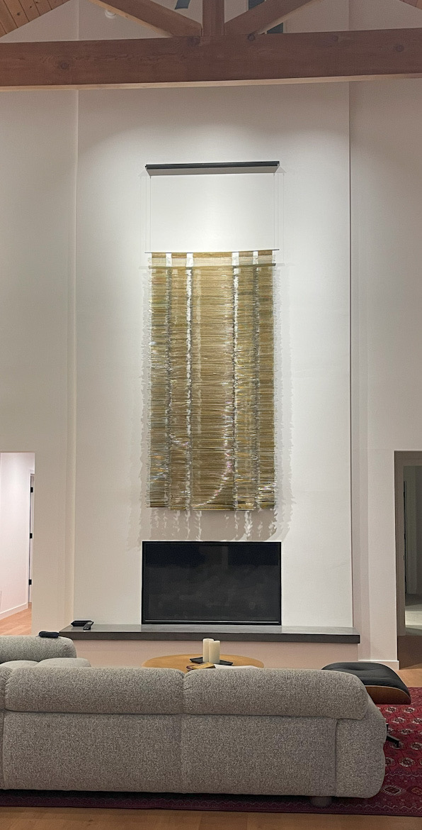 Mes-Filles-Dry-Cleaning-Hangers-sheath-core-metallic-warp-Weaving-by-Suzanne-Tick-2025