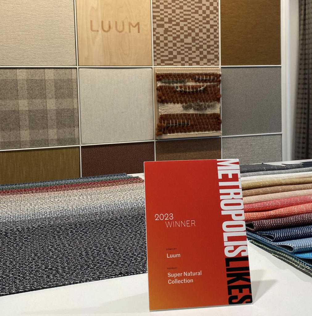 SUPER NATURAL COLLECTION BY SUZANNE TICK WINS #METROPOLISLIKES X NEOCON 2023  AWARD
