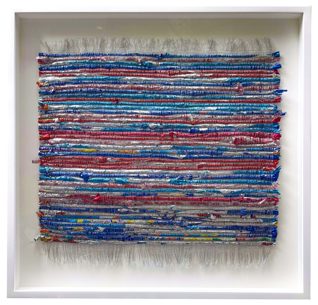 Integrity Matters Fiber Art Sheath Core Metallic Fiber and Mylar Balloons by Suzanne Tick