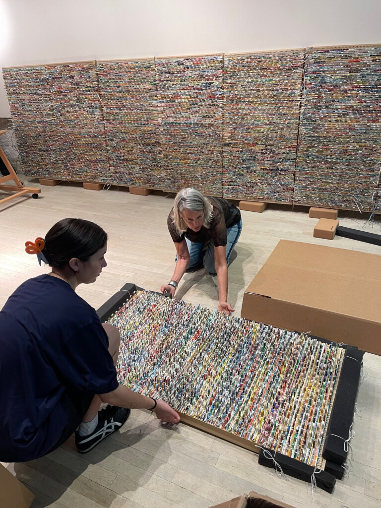 Suzanne Tick Paper Detritus Woven Art